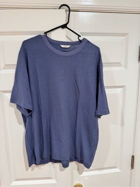 AYR Men's Short-Sleeve Knit Tee in Dusty Blue
